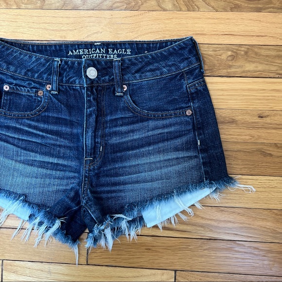 American eagle hi-rise festival cutoff denim jean shorts - Picture 3 of 7
